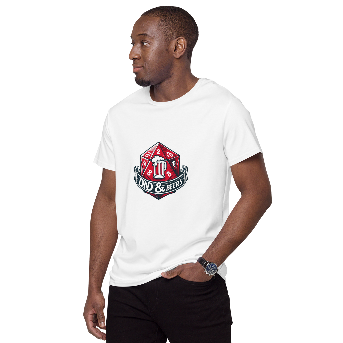 DnD&Beers Logo Men's Premium Cotton t-shirt