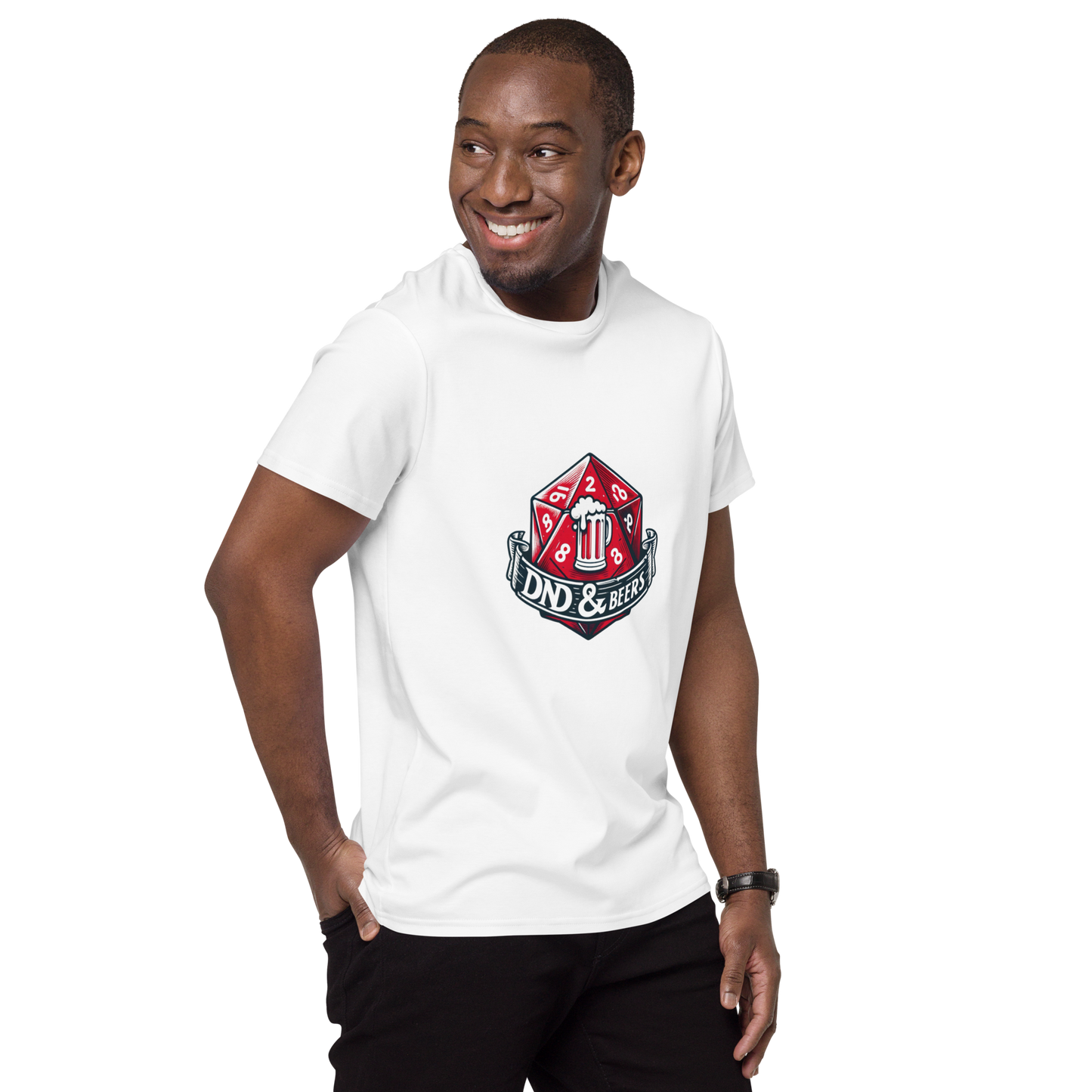 DnD&Beers Logo Men's Premium Cotton t-shirt